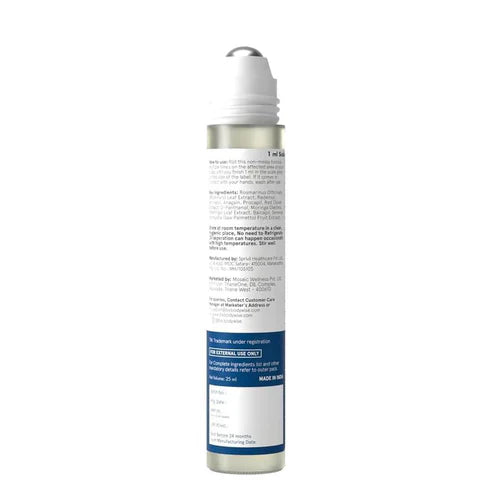 Be Bodywise Advanced Hair Growth Roll-On Serum | 3% Rosemary | 2% Aminexil | 3% Redensy l 2% Anagain | Precision Scalp Applicator | Paraben & Sulphate Free | Non oily and mess free-HQY