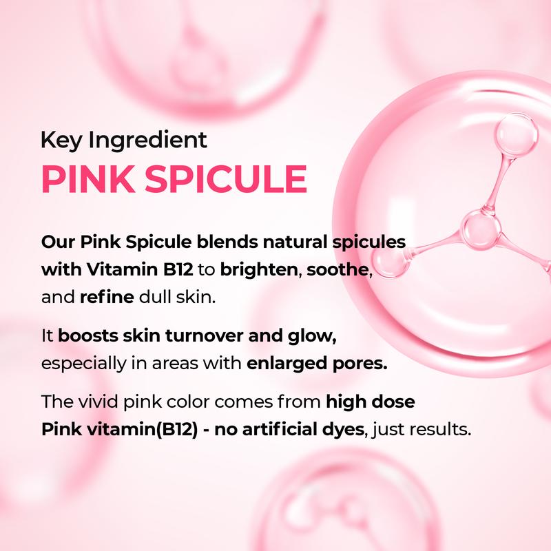 Lumi Pore & Spot Care Duo | Shrinks Pores & Fades Blemish Marks | Cyano Pink Spicule Serum + Picotonic Shot Ampoule