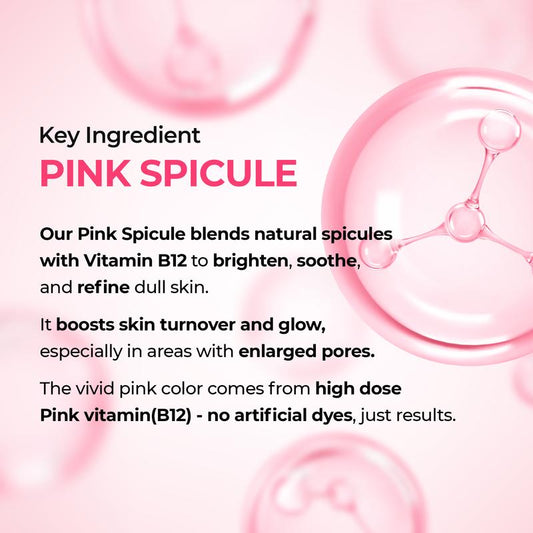 Lumi Pore & Spot Care Duo | Shrinks Pores & Fades Blemish Marks | Cyano Pink Spicule Serum + Picotonic Shot Ampoule
