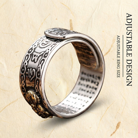Sterling Silver Pixiu Ring — Wealth Attraction & Prosperity Guard
