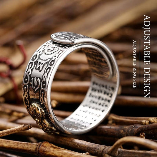 Sterling Silver Pixiu Ring — Wealth Attraction & Prosperity Guard