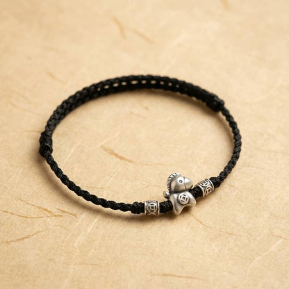 🐎Year of the Horse 999 Sterling Silver String Braided Protection Bracelet